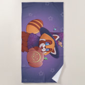 Serviette De Plage Panda espace Halloween (Devant)