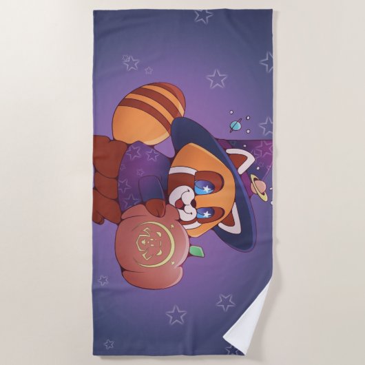 Serviette De Plage Panda espace Halloween (Devant)