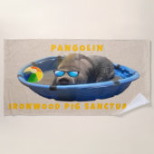 Serviette de plage Pangolin (Devant)