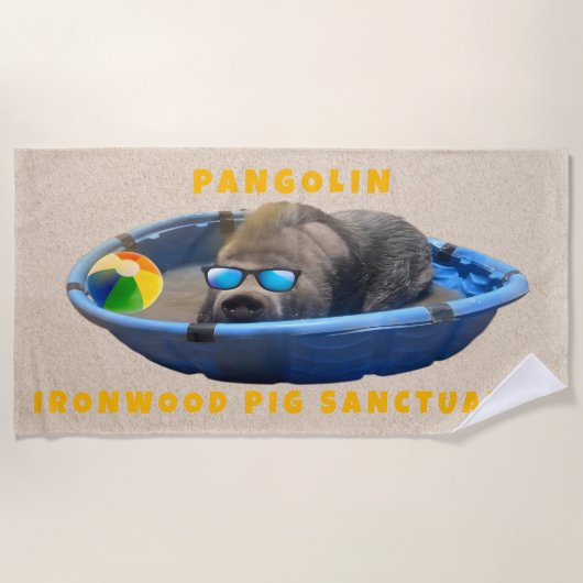 Serviette de plage Pangolin (Devant)
