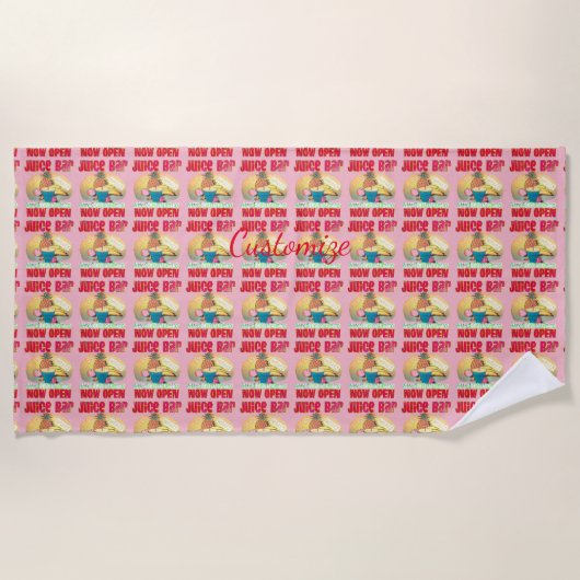 Serviette De Plage Panneau Barre de jus Thunder_Cove (Devant)