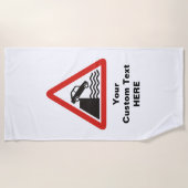 Serviette De Plage Panneau de signalisation de quai (Devant)