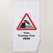 Serviette De Plage Panneau de signalisation de quai (Devant)