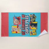 Serviette De Plage Panneaux de caractères DC League of Super-Pets (Devant)