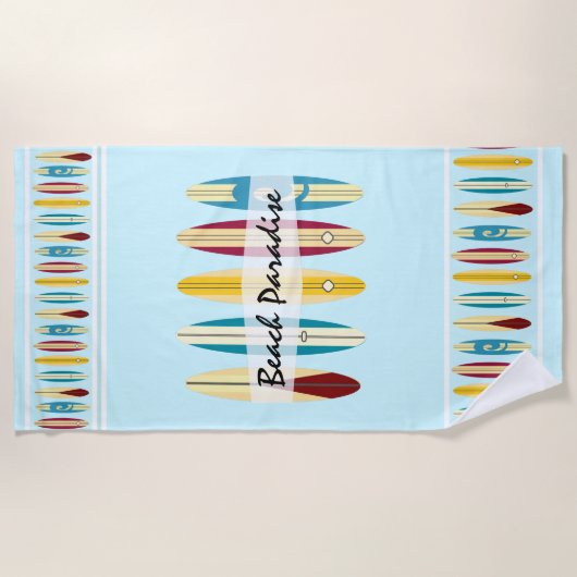 Serviette De Plage Panneaux vintages (Devant)