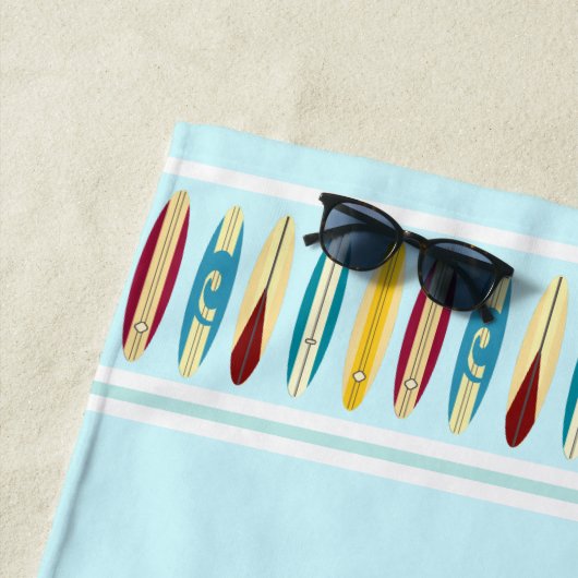 Serviette De Plage Panneaux vintages (En situation)