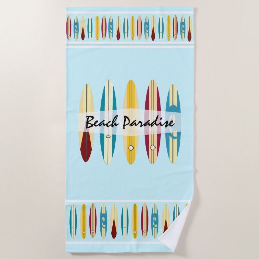 Serviette De Plage Panneaux vintages (Devant)