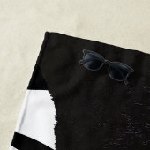 Serviette De Plage Panthère noire par Toshi Yoshida Wood Wall Art (En situation)