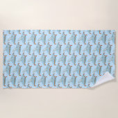 Serviette De Plage Pantoufle de verre (Devant)