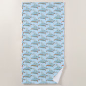 Serviette De Plage Pantoufle de verre (Devant)