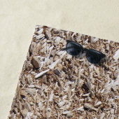 Serviette de plage Paon bleu indien (En situation)