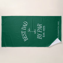 Serviette de plage papa personnalisée
