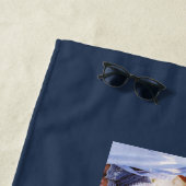 Serviette De Plage Papa photo typographie moderne cadeau enfant (En situation)