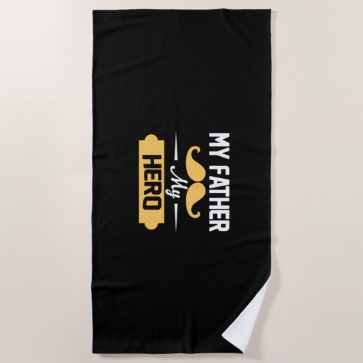 Serviette De Plage Papa Poison (Devant)