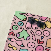 Serviette De Plage Papier Cadeau (En situation)