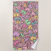 Serviette De Plage Papier Cadeau (Devant)