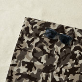 Serviette De Plage Papier de soie camouflage de près (En situation)