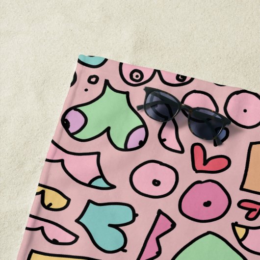 Serviette De Plage Papier d'emballage (En situation)