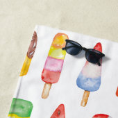 Serviette De Plage Papier d'enveloppement des capsules d'aquarelle (En situation)