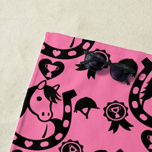 Serviette De Plage Papier peint Pony Club Home Decor. (En situation)
