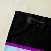 Serviette De Plage Papillion Pop Art Pastel (En situation)