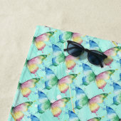 Serviette De Plage Papillon (En situation)