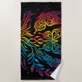 Serviette de plage Papillon (Devant)