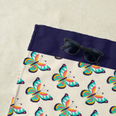 Serviette De Plage Papillon (En situation)