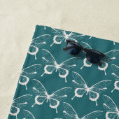 Serviette de plage Papillon (En situation)