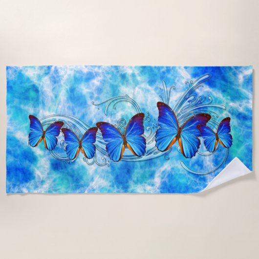 Serviette De Plage Papillon Art 37 Beach Towel (Devant)
