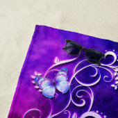 Serviette De Plage Papillon Art 3 Beach Towel (En situation)