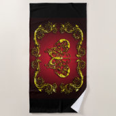 Serviette De Plage Papillon Art 9A Beach Towel (Devant)