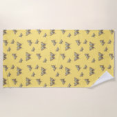 Serviette de plage Papillon Aztec (Devant)