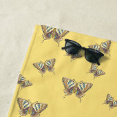 Serviette de plage Papillon Aztec (En situation)