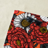 Serviette De Plage Papillon blanc et rose (En situation)