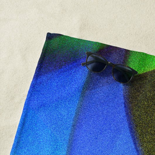 Serviette De Plage Papillon bleu (En situation)