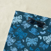 Serviette De Plage Papillon bleu fantaisiste (En situation)