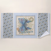 Serviette De Plage Papillon du bureau de création G (Devant)