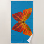 Serviette De Plage Papillon feuille Aspen 2 (Devant)