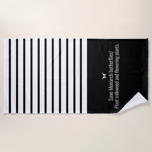 Serviette De Plage Papillon monarque (Devant)