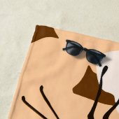 Serviette de plage papillon monarque Mme Nom Orang (En situation)