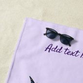 Serviette De Plage Papillons aux champignons poilus (En situation)