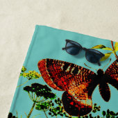 Serviette De Plage Papillons français (En situation)