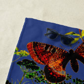 Serviette De Plage Papillons français (En situation)