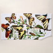 Serviette De Plage Papillons français (Devant)