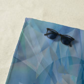 Serviette De Plage Papillons gris (En situation)