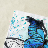 Serviette De Plage Papillons volants Morpho et Monarch (En situation)