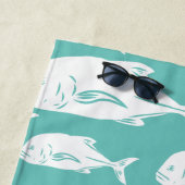 Serviette De Plage Papio et Ulua - Hawaiian (En situation)