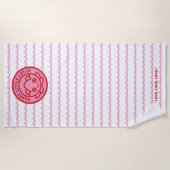 Serviette de plage par Happy Little Lotus (Devant)