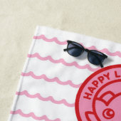 Serviette de plage par Happy Little Lotus (En situation)